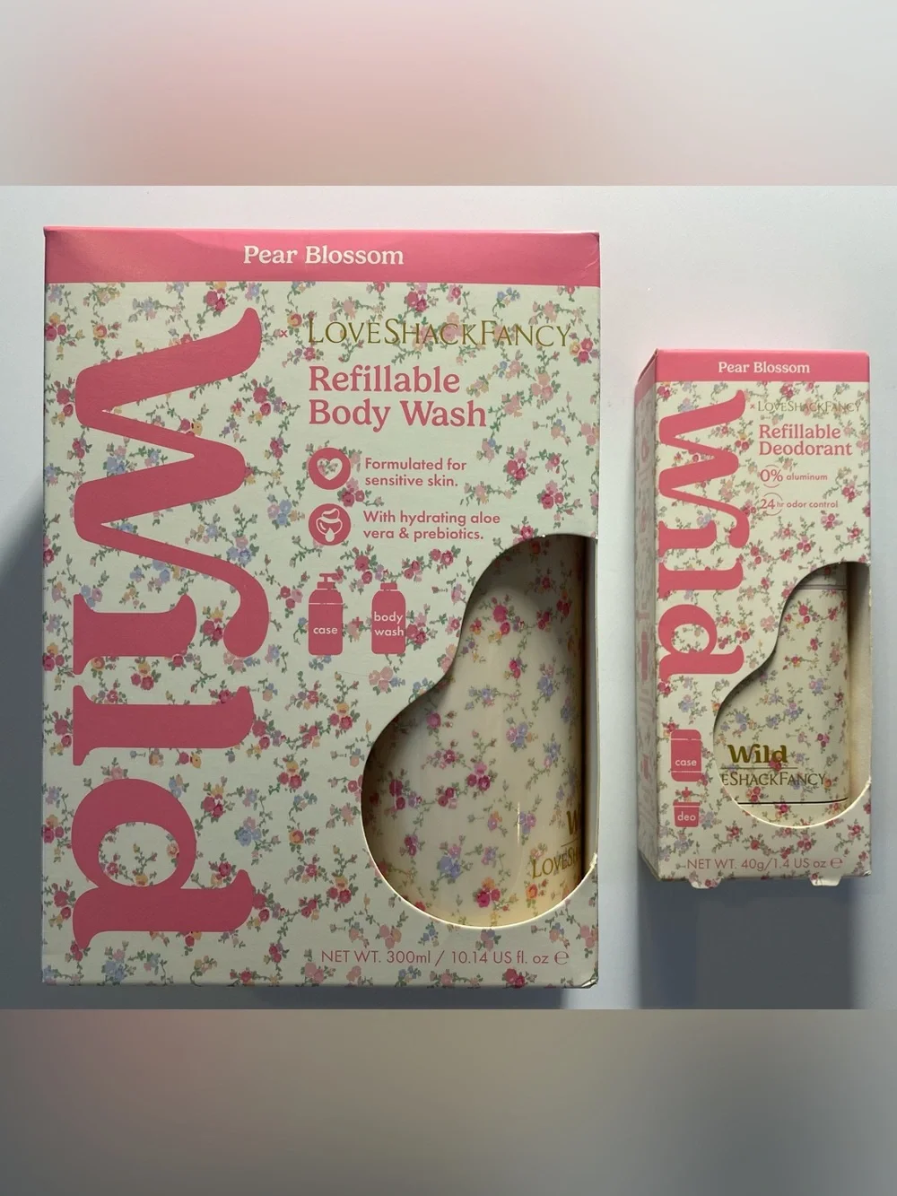 💗 LoveShackFancy x Target Refillable Body Wash + Refillable Deodorant - Sunrise💗